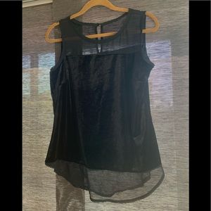 Black INC velvet tank top